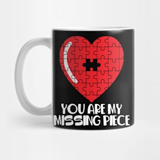 Romantic  You Are My Missing Piece  Couple Mug